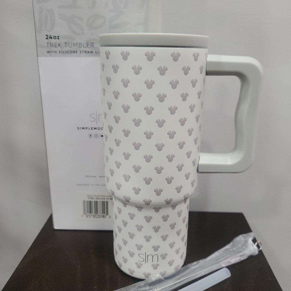 Simple Modern Trek KIDS Tumbler w Silicone Straw / 24oz / Color: Minnie Mouse Me